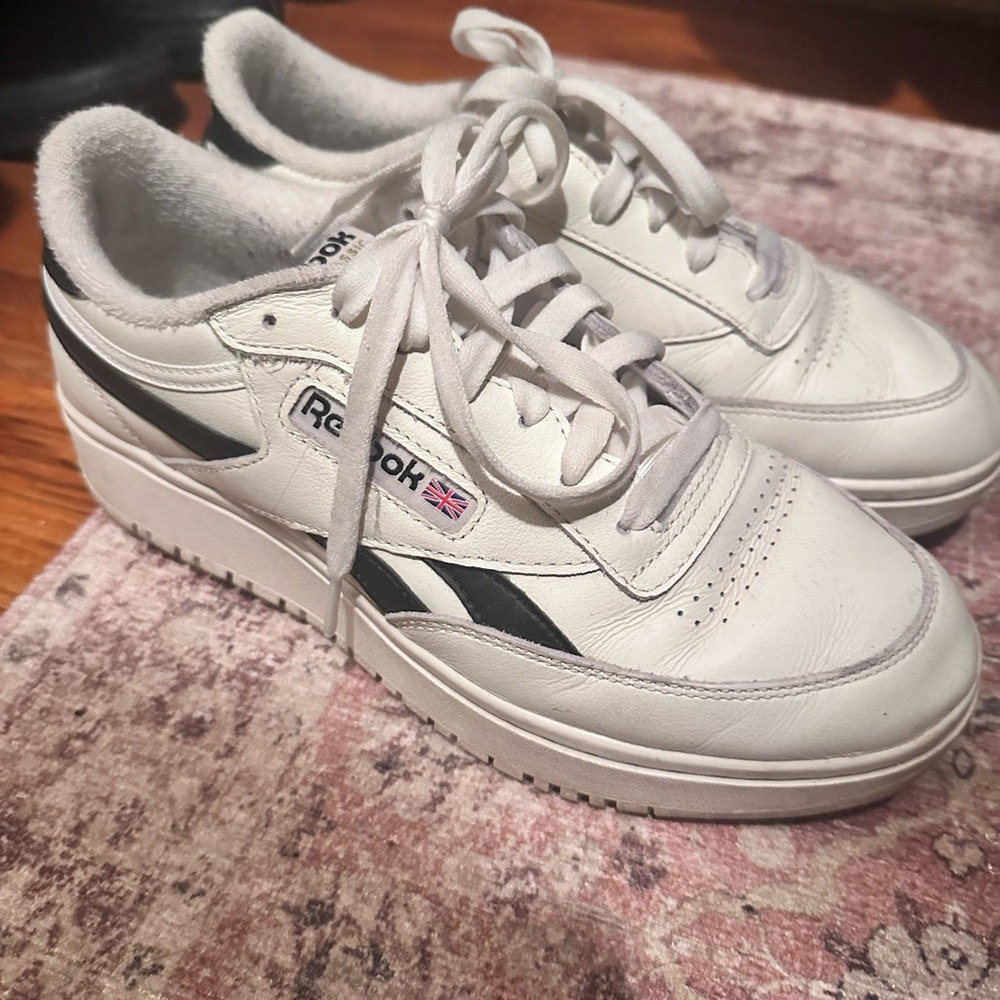 Reebok White and Black Sneakers